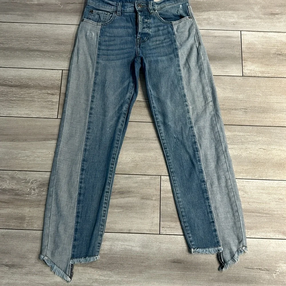 Pistola two tone Colorblock Denim Jeans size 24